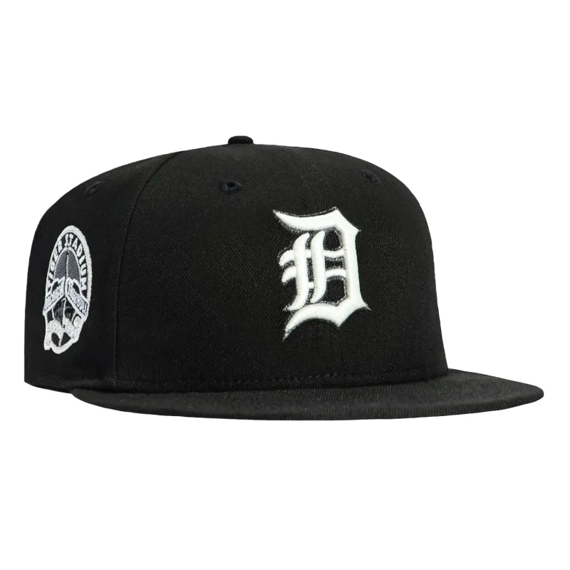 New Era 59Fifty Glow in the Dark Detroit Tigers Stadium Patch Hat - Black, White made by New Era