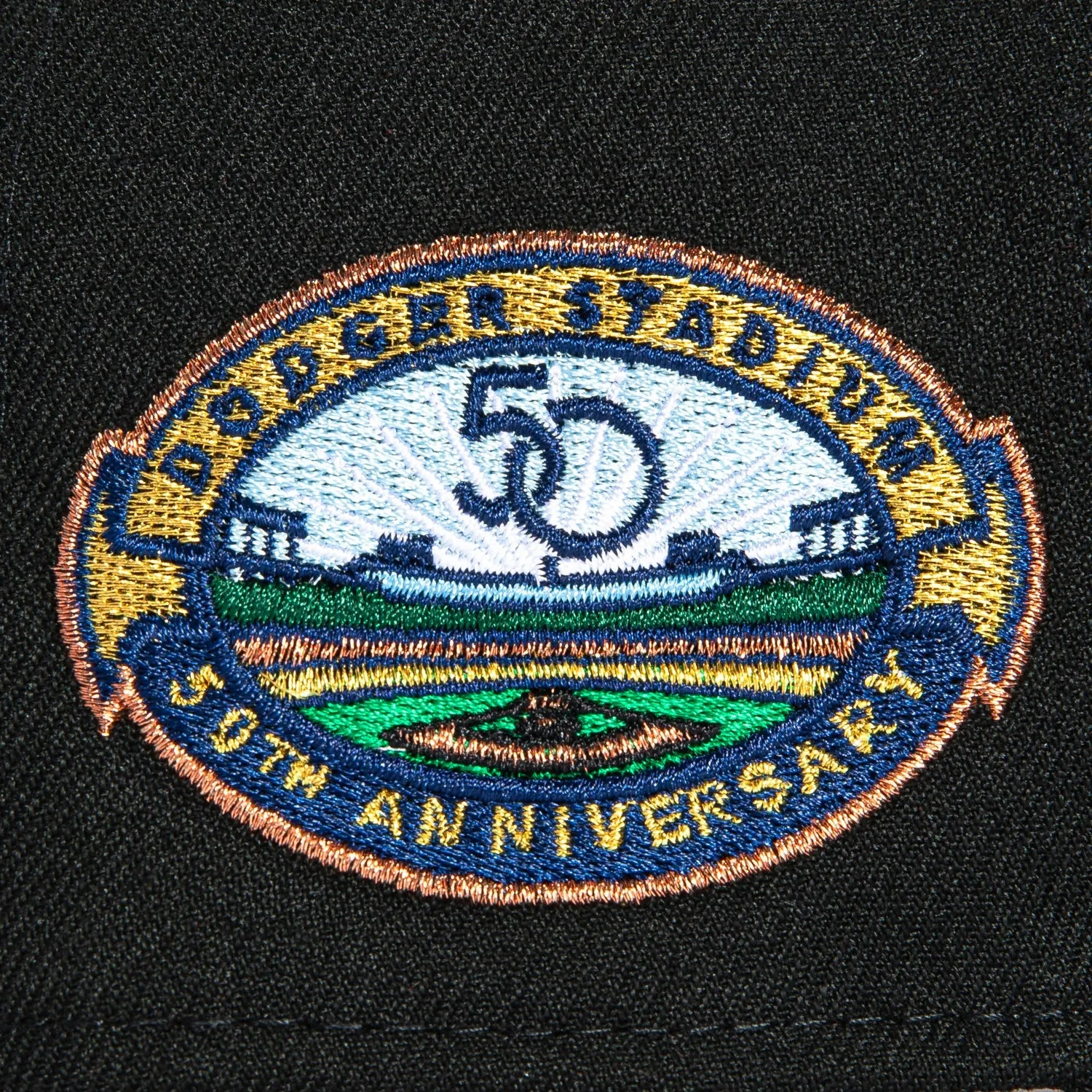 New Era 9Forty A-Frame Los Angeles Dodgers 50th Anniversary Stadium Patch Snapback Red UV Hat - Black, Black sold by Hat Club product image thumbnail 4