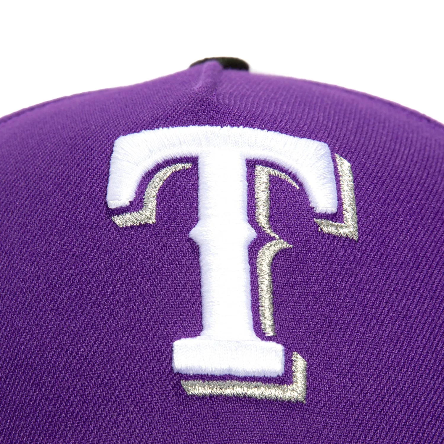 New Era 9Forty A-Frame 8-Ball Texas Rangers Final Season Patch Snapback Hat - Purple, Black sold by Hat Club product image thumbnail 3