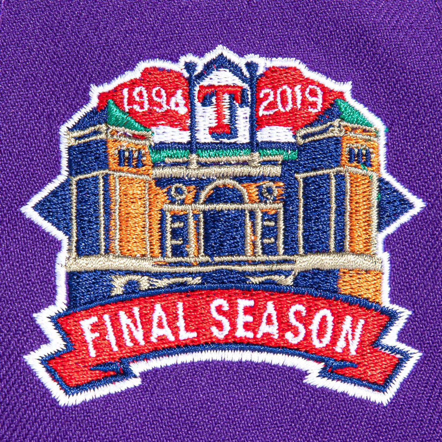 New Era 9Forty A-Frame 8-Ball Texas Rangers Final Season Patch Snapback Hat - Purple, Black sold by Hat Club product image thumbnail 4