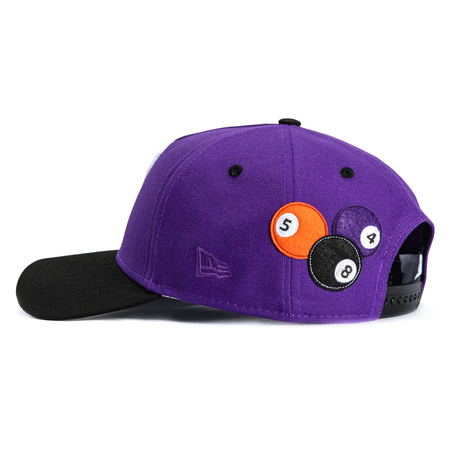 New Era 9Forty A-Frame 8-Ball Texas Rangers Final Season Patch Snapback Hat - Purple, Black sold by Hat Club product image thumbnail 2