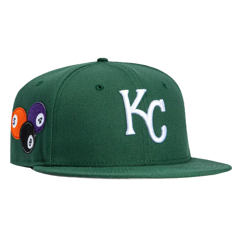 New Era 59Fifty 8-Ball Kansas City Royals Hat - Green sold by Hat Club