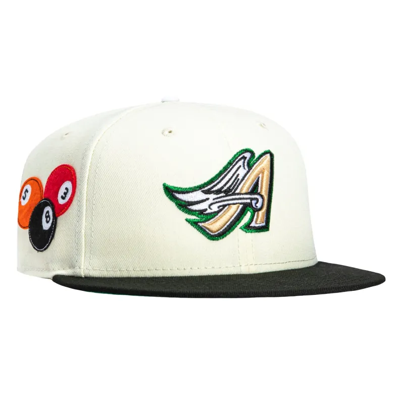 New Era 59Fifty 8-Ball Los Angeles Angels 1997 Hat - White, Black sold by Hat Club