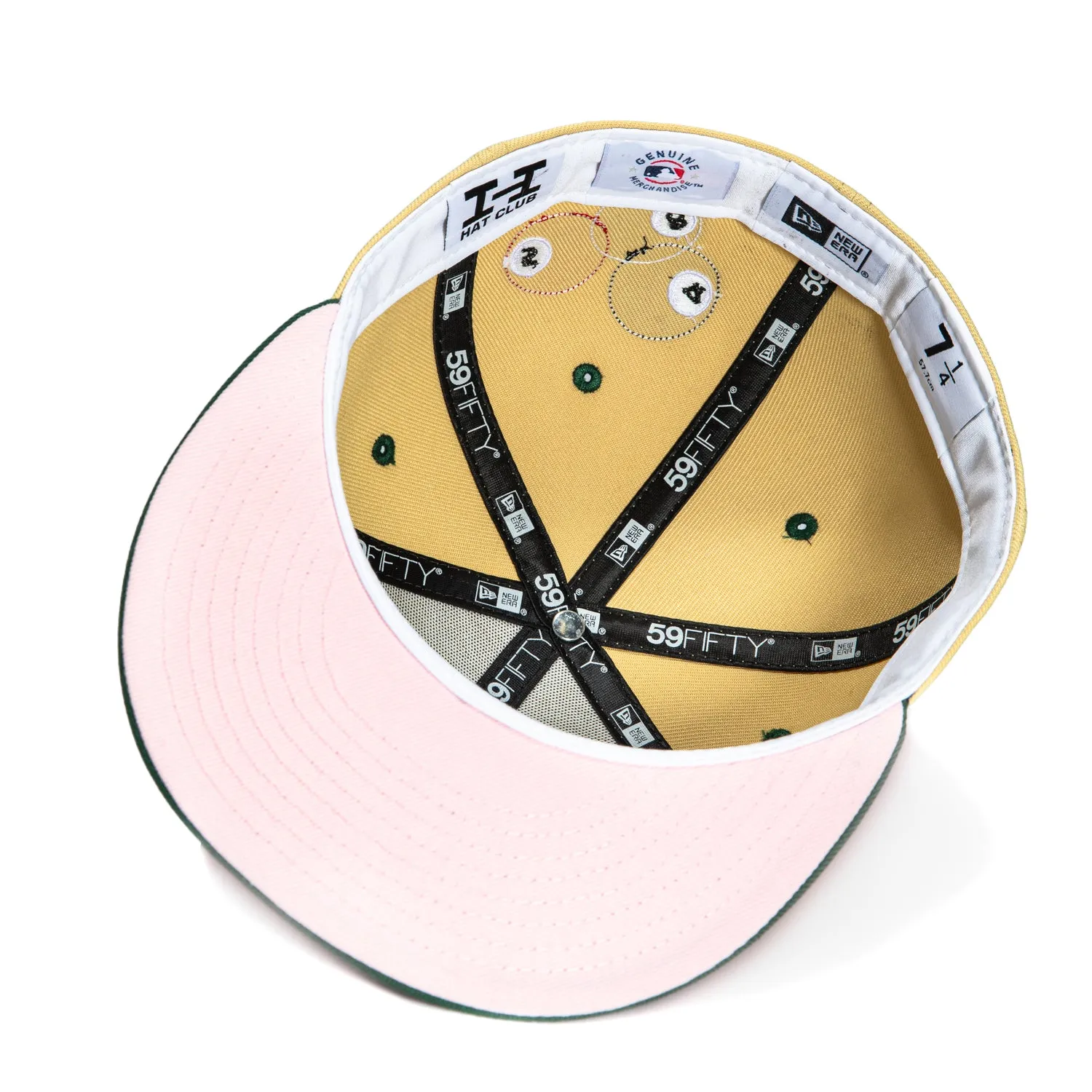 New Era 59Fifty 8-Ball San Francisco Giants Battle of the Bay Patch Pink UV Hat - Tan, Green sold by Hat Club product image thumbnail 2