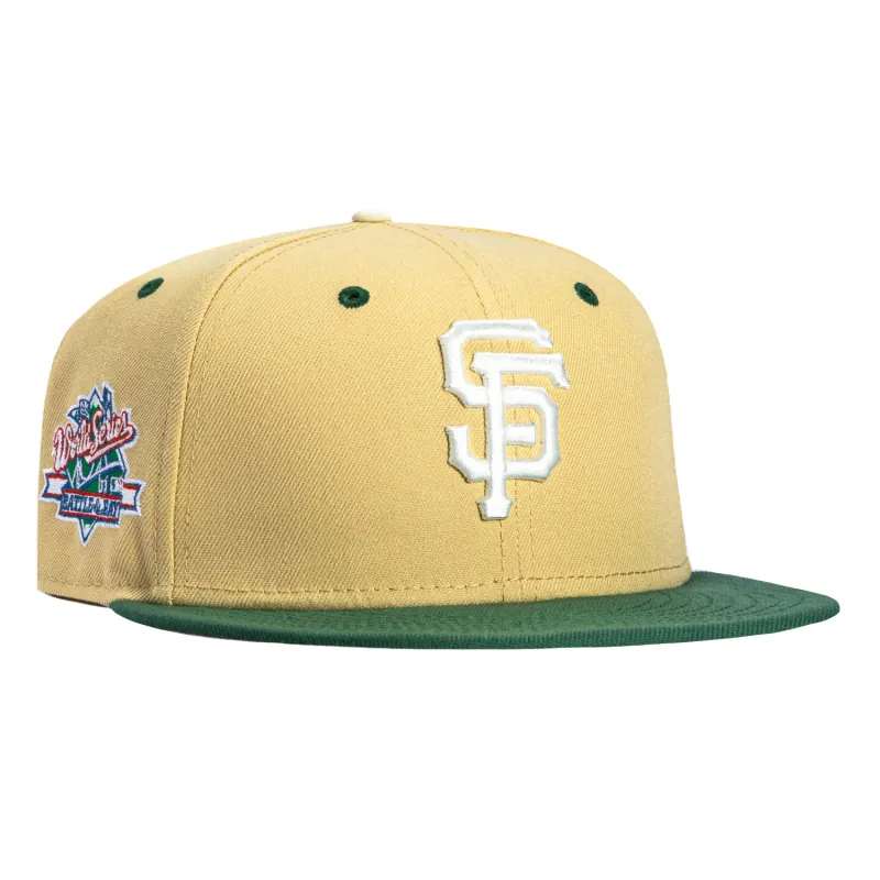 New Era 59Fifty 8-Ball San Francisco Giants Battle of the Bay Patch Pink UV Hat - Tan, Green made by New Era