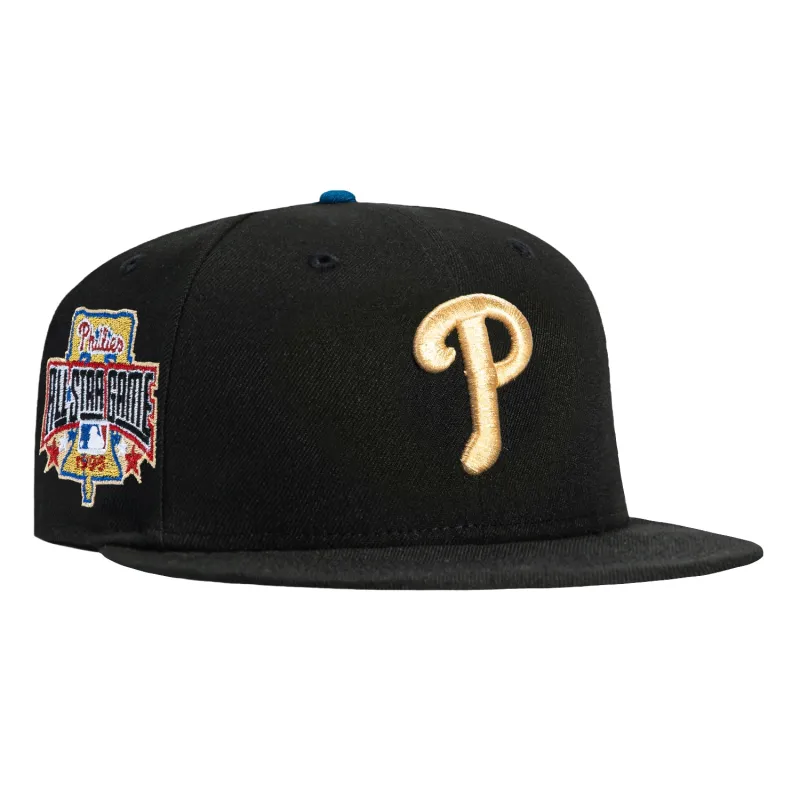 New Era 59Fifty 8-Ball Philadelphia Phillies 1996 All Star Game Patch Hat - Black sold by Hat Club