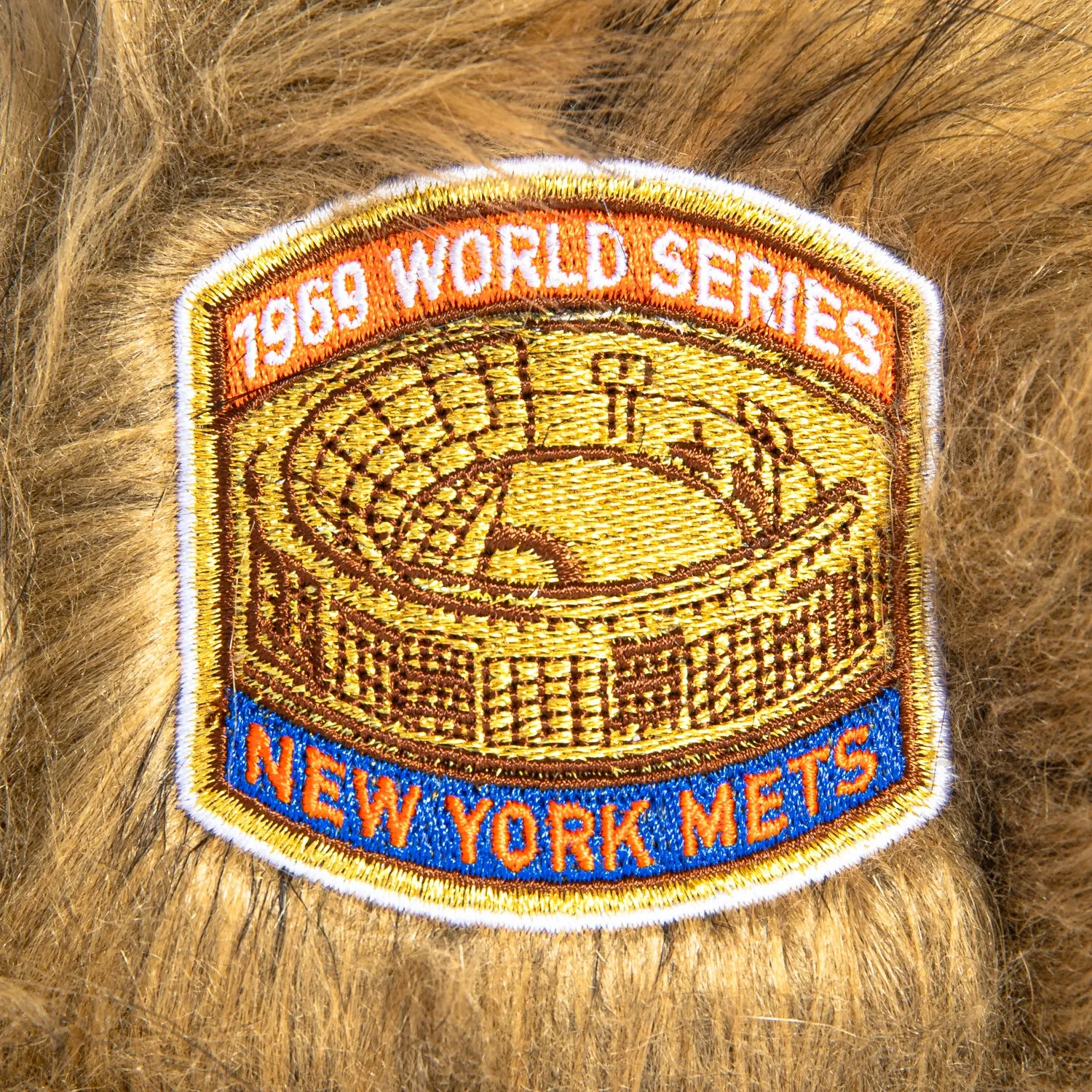 New Era 59Fifty Dog Ear New York Mets 1969 World Series Patch Corduroy Faux Fur Hat - Khaki sold by Hat Club product image thumbnail 2