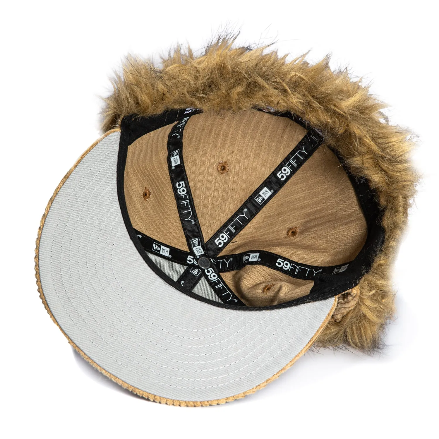 New Era 59Fifty Dog Ear New York Mets 1969 World Series Patch Corduroy Faux Fur Hat - Khaki sold by Hat Club product image thumbnail 3