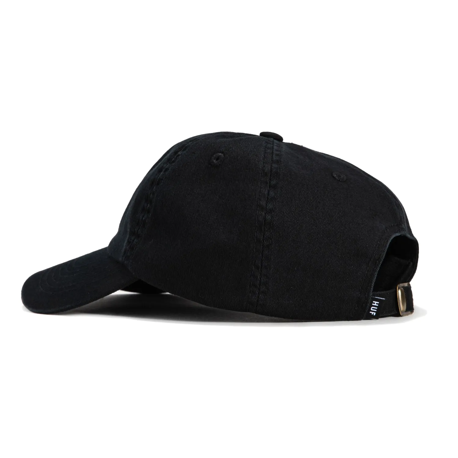 HUF Club 6 Strapback Relaxed Hat - Black sold by Hat Club product image thumbnail 2