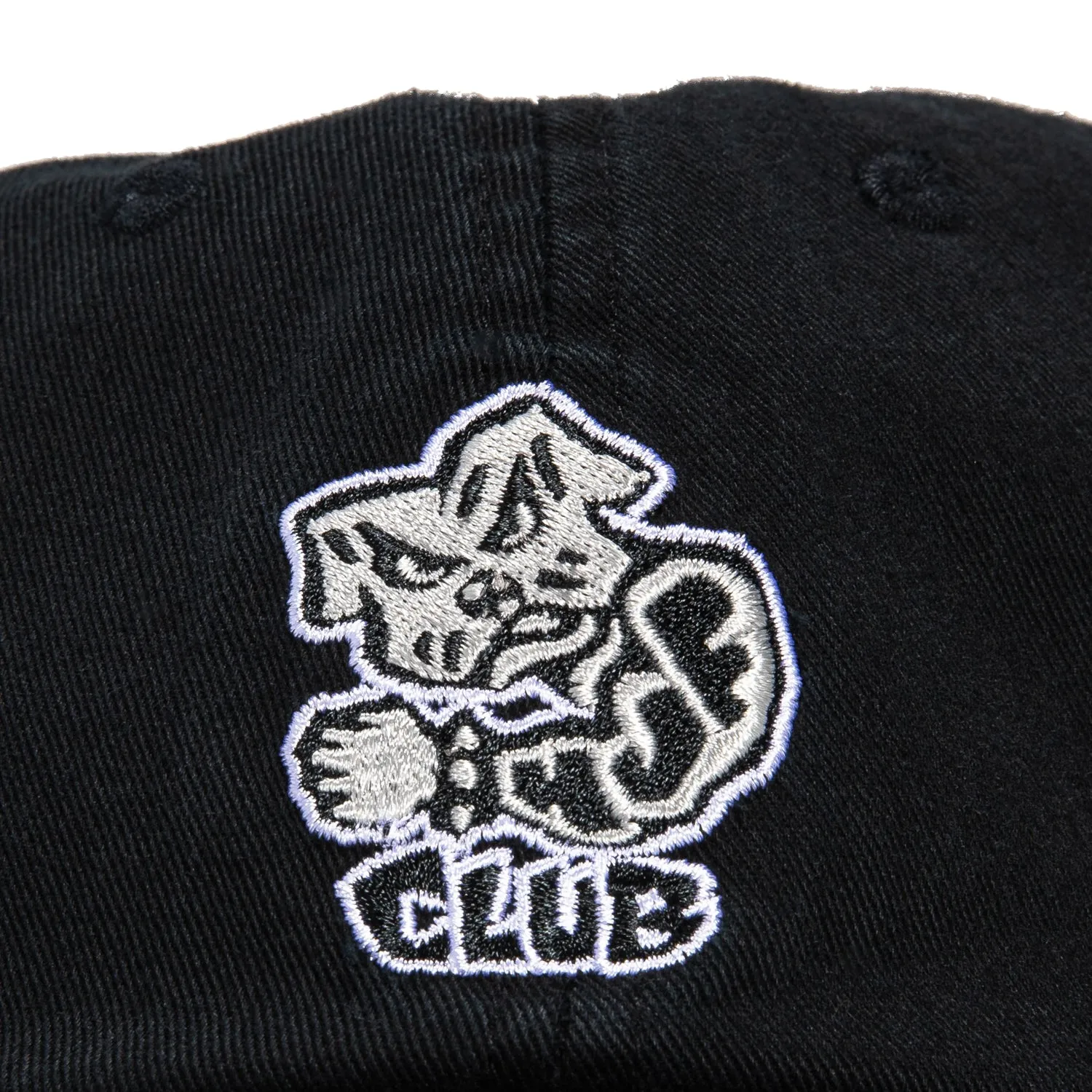 HUF Club 6 Strapback Relaxed Hat - Black sold by Hat Club product image thumbnail 3