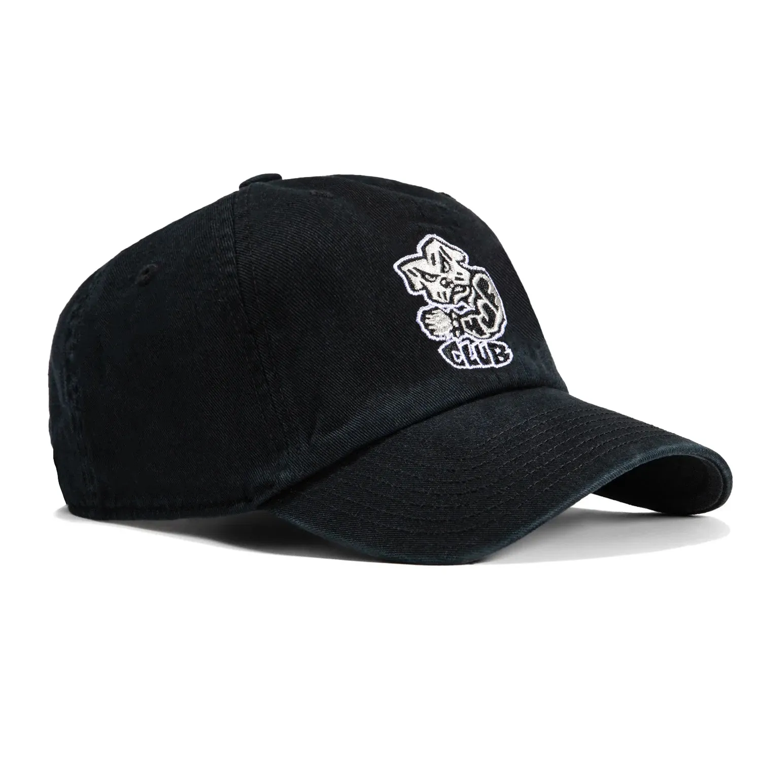 HUF Club 6 Strapback Relaxed Hat - Black sold by Hat Club