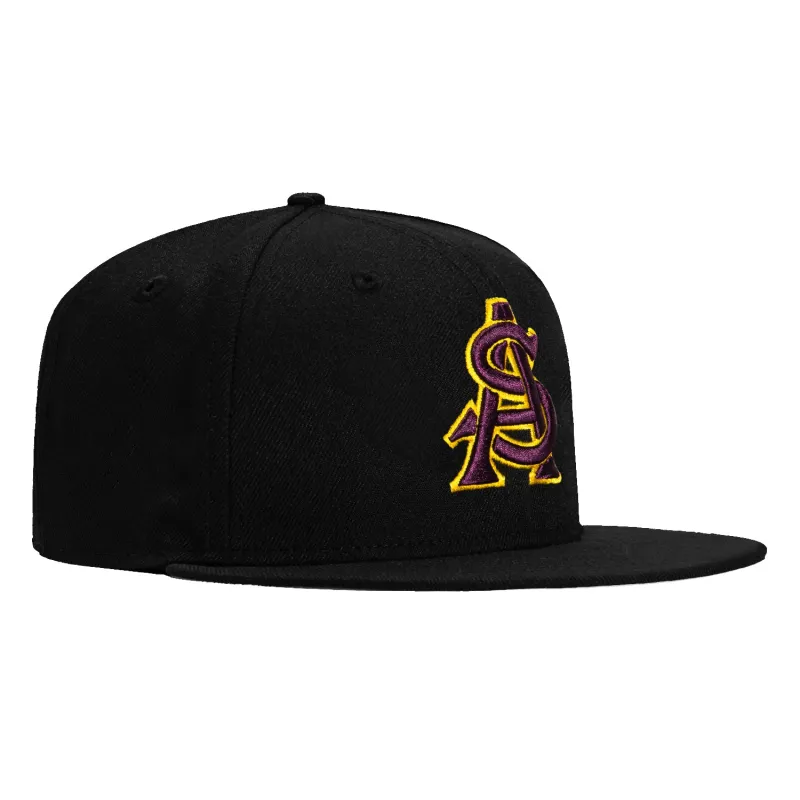 New Era 59Fifty Arizona State Sun Devils AS Hat - Black, Maroon, Gold sold by Hat Club
