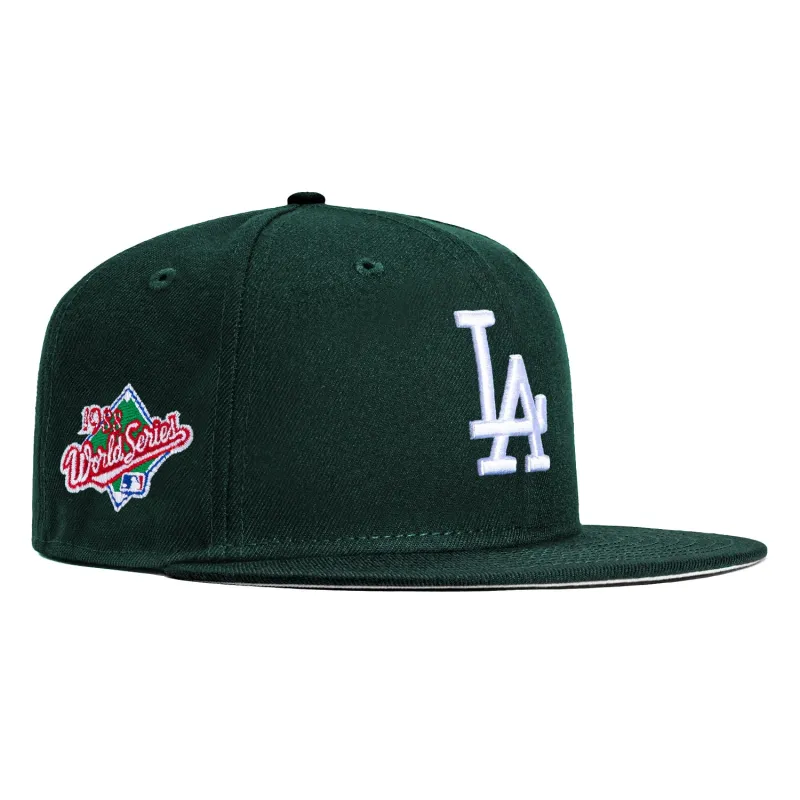 New Era 59Fifty Los Angeles Dodgers 1988 World Series Patch Hat - Green, White sold by Hat Club