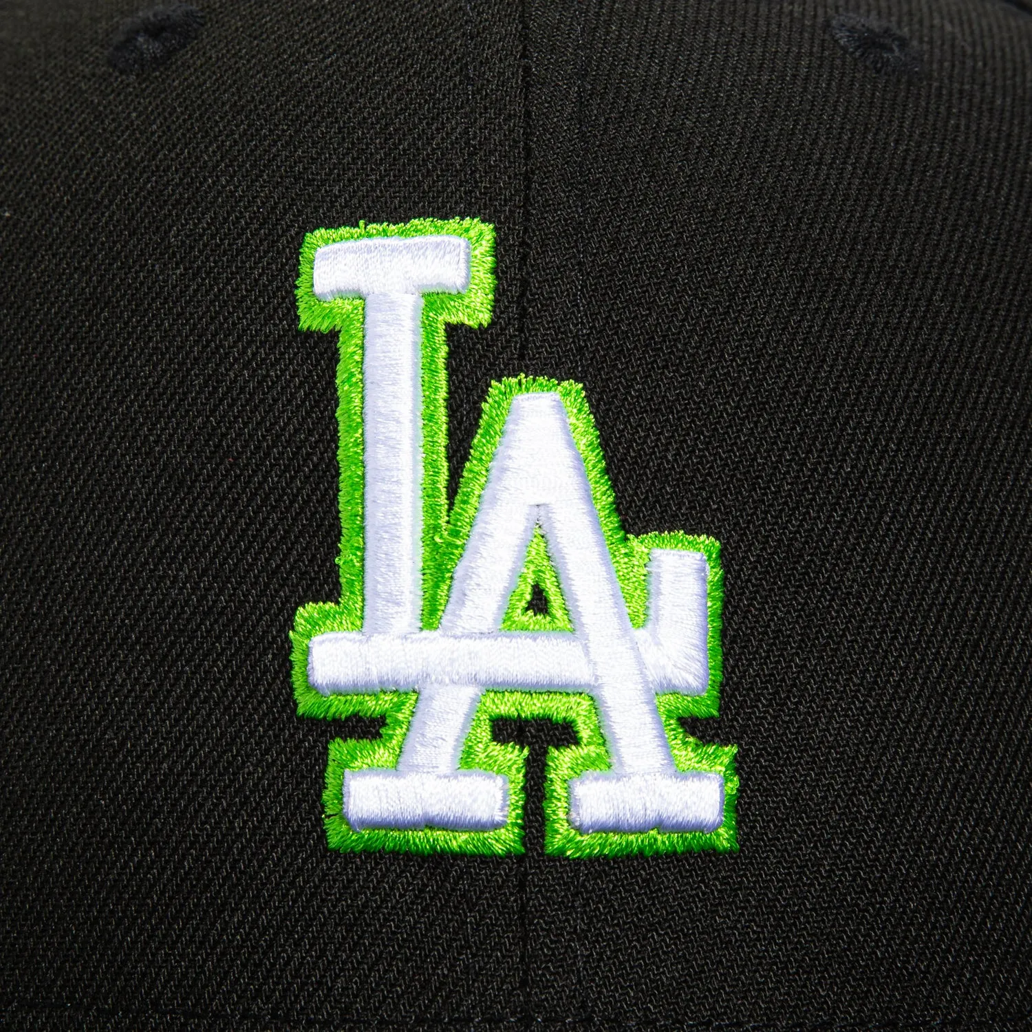New Era 59Fifty Aux Pack Los Angeles Dodgers 50th Anniversary Stadium Patch Hat - Black, White, Lime Green sold by Hat Club product image thumbnail 4