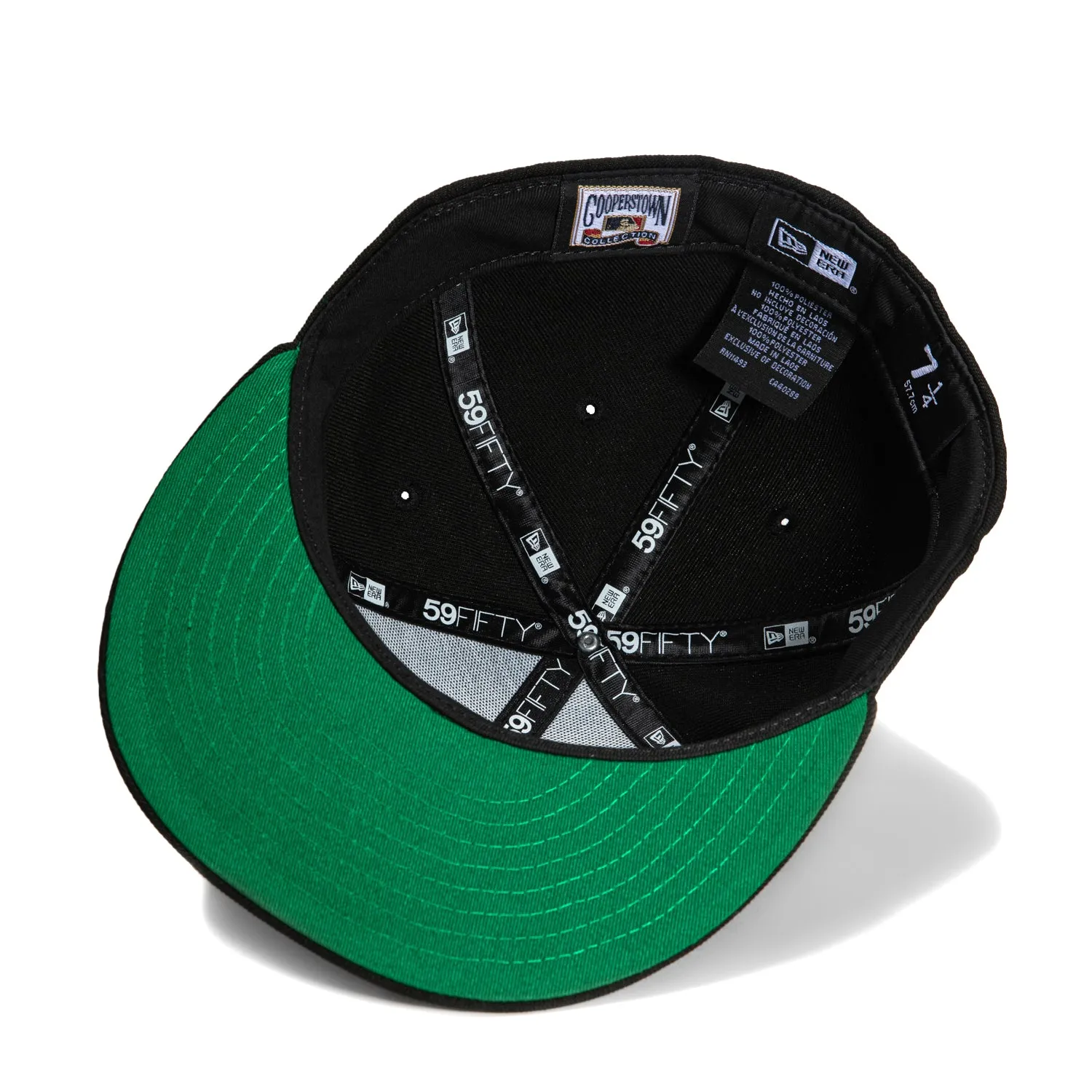 New Era 59Fifty Aux Pack Los Angeles Dodgers 50th Anniversary Stadium Patch Hat - Black, White, Lime Green sold by Hat Club product image thumbnail 2