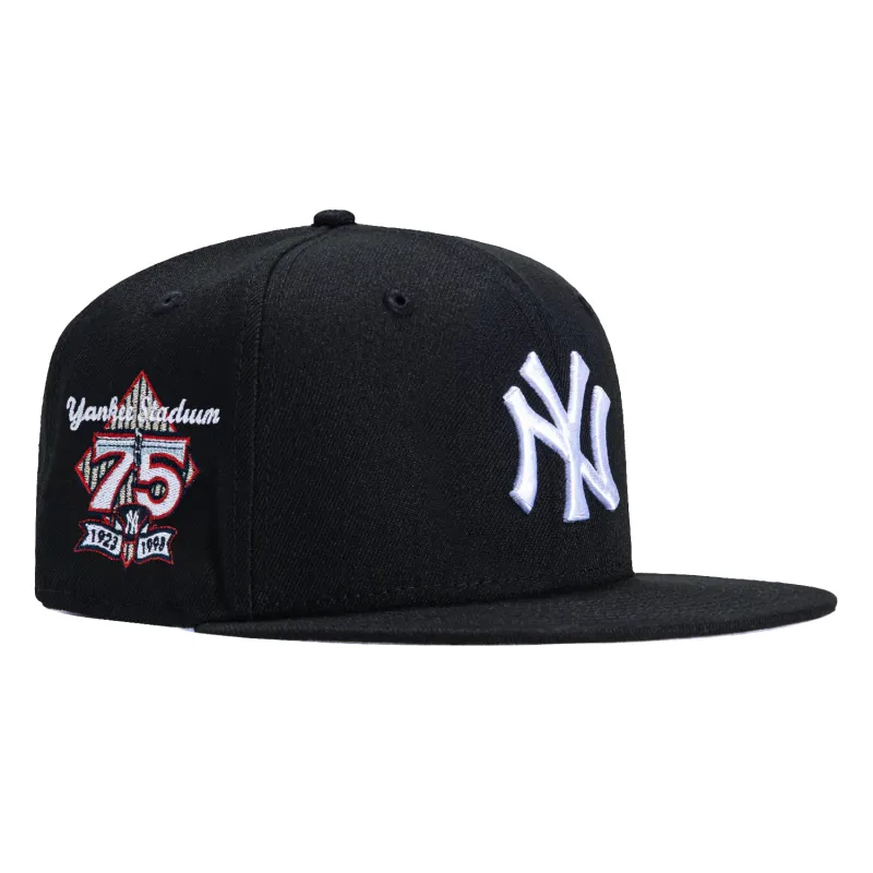 New Era 59Fifty New York Yankees 75th Anniversary Stadium Patch Hat - Navy sold by Hat Club