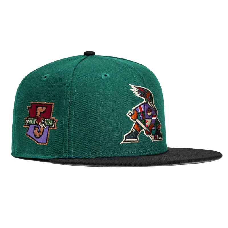 New Era 59Fifty Tucson Roadrunners Inaugural Patch Alternate Hat - Green, Black sold by Hat Club