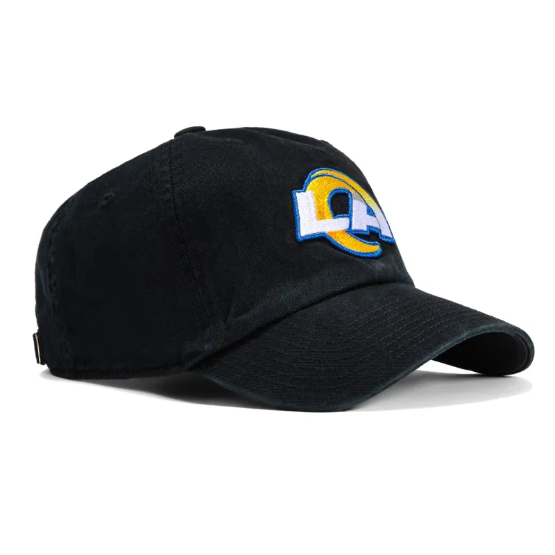 47 Brand Los Angeles Rams Cleanup OTC Adjustable Hat - Black made by 47