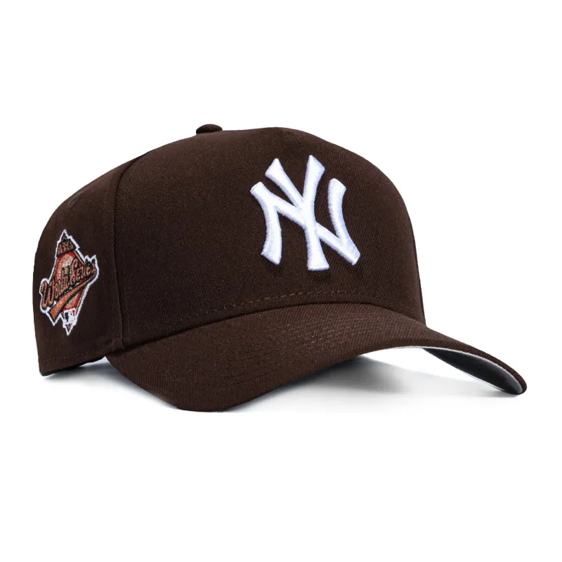 New Era 9Forty A-Frame New York Yankees 1996 World Series Patch Snapback Hat - Brown sold by Hat Club