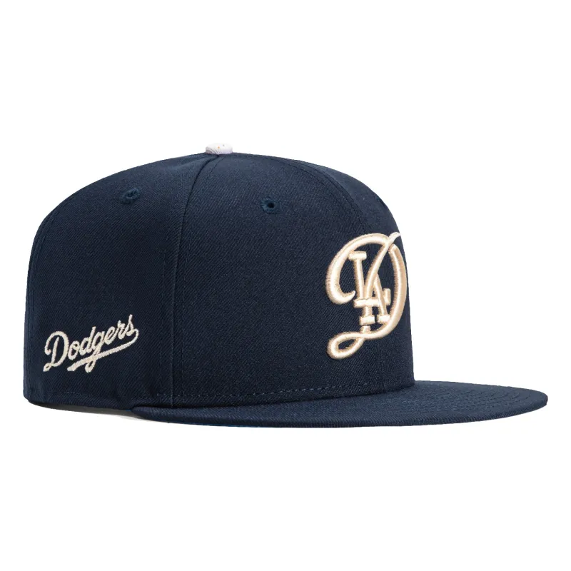 New Era 59fifty Los Angeles Dodgers Logo Patch City Connect Hat - Navy sold by Hat Club