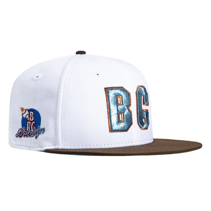 New Era 59Fifty Brooklyn Royal Giants Logo Patch Hat - White, Brown sold by Hat Club