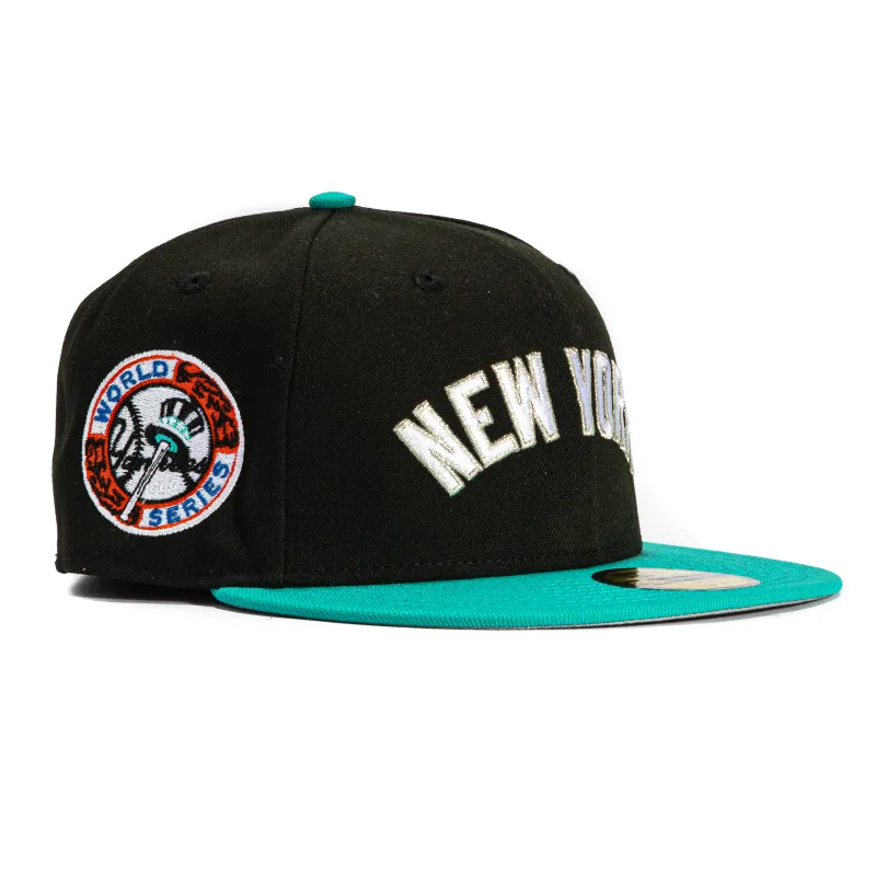New Era 59Fifty New York Yankees 1949 World Series Patch Word Hat - Black, Mint sold by Hat Club
