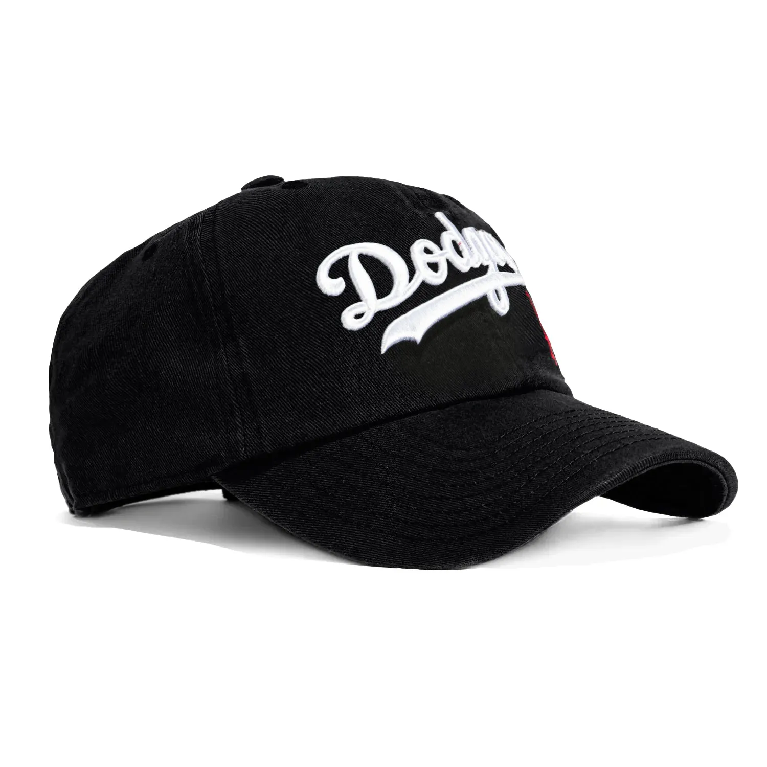 47 Brand Los Angeles Dodgers Script Cleanup Adjustable Hat - Black sold by Hat Club