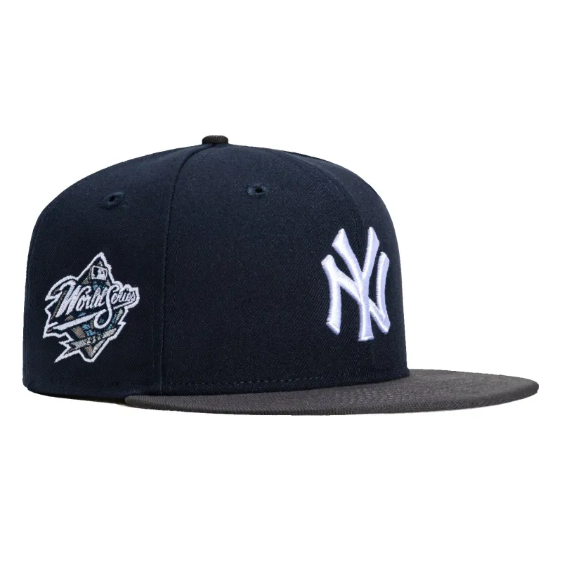 New Era 59Fifty New York Yankees 1998 World Series Patch Hat - Navy, Graphite sold by Hat Club