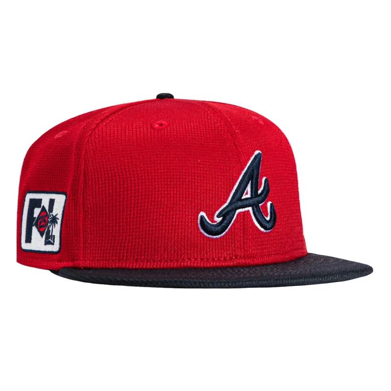 New Era 59Fifty Atlanta Braves 2025 Spring Training Patch Hat - Red, Navy sold by Hat Club