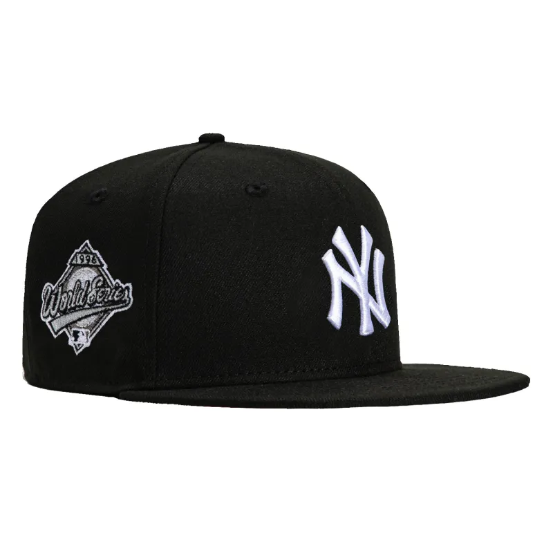 New Era 59Fifty New York Yankees 1996 World Series Patch Hat - Black, White sold by Hat Club