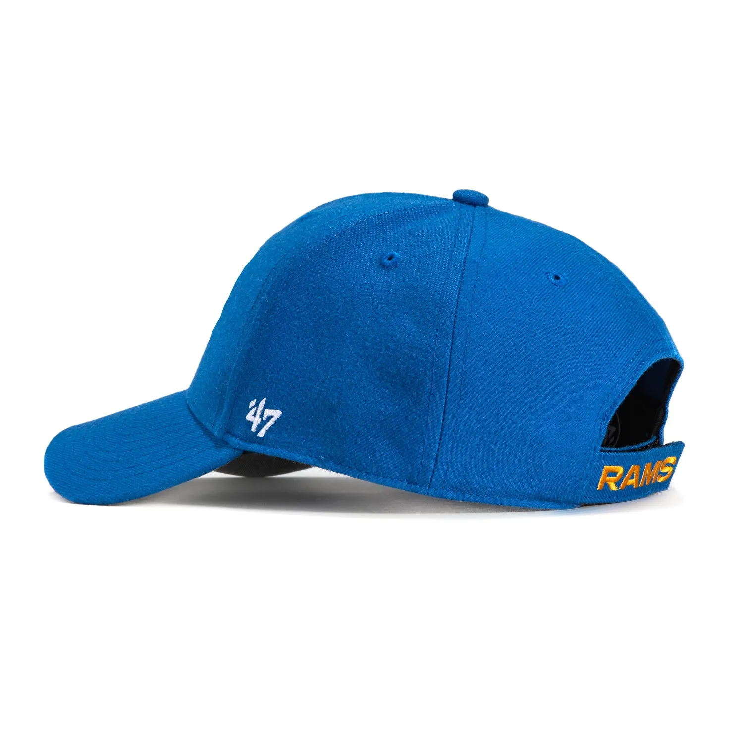 47 Brand Los Angeles Rams Montego MVP Adjustable Velcro Hat - Royal sold by Hat Club product image thumbnail 2