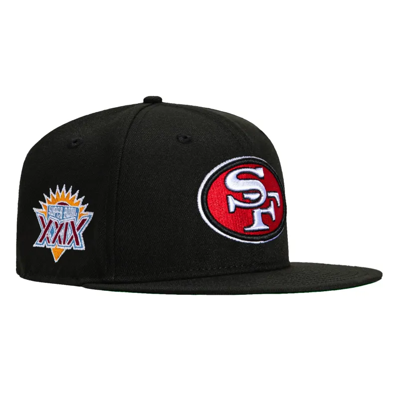 New Era 59Fifty San Francisco 49ers 1995 Super Bowl Patch Hat - Black made by New Era