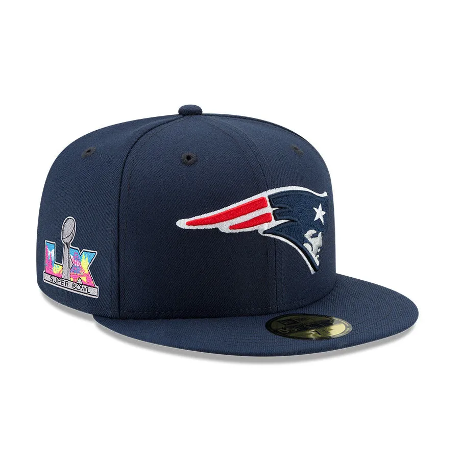 New Era 59Fifty New England Patriots 2026 Super Bowl Patch Hat - Navy sold by Hat Club