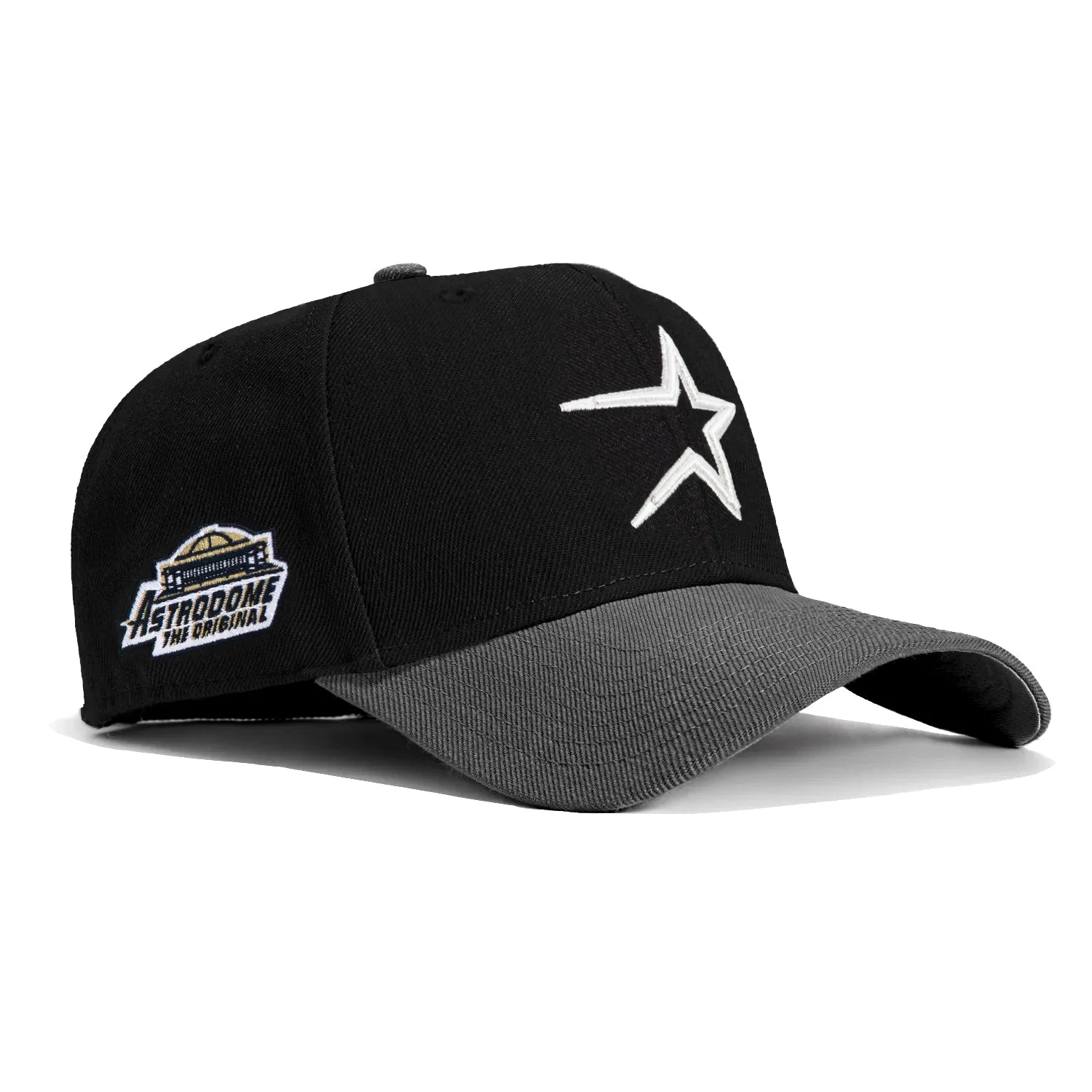 47 Brand Dark Glow Houston Astros Astrodome Patch MVP Adjustable Velcro Hat - Black, Graphite sold by Hat Club