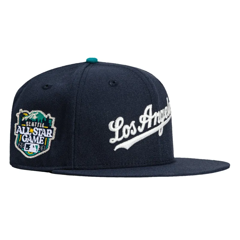 New Era 59Fifty Los Angeles Dodgers 2023 All Star Game Patch Script Hat - Navy, White sold by Hat Club