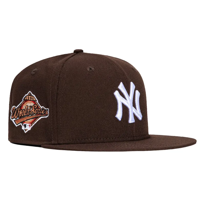 New Era 59Fifty New York Yankees 1996 World Series Patch Hat - Brown, White sold by Hat Club