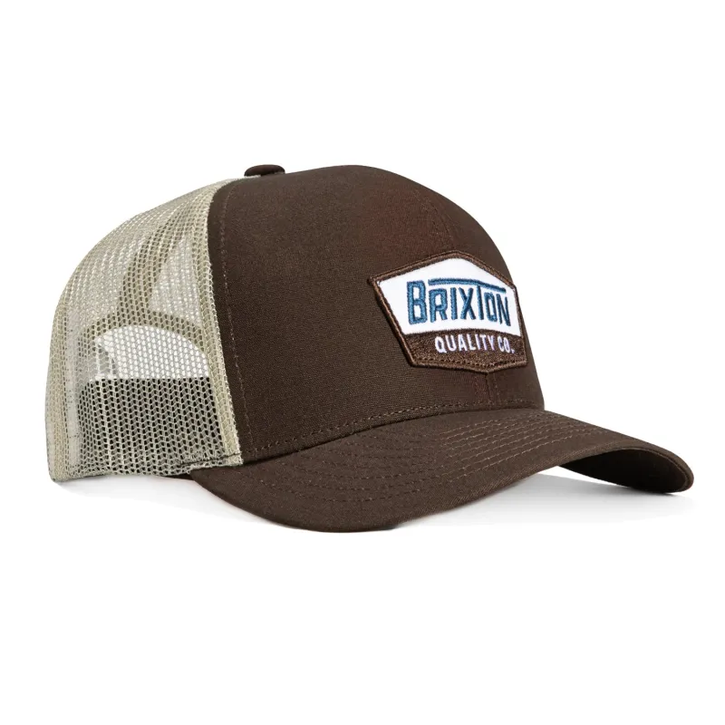Brixton Regal Mesh Snapback Trucker Hat - Brown sold by Hat Club