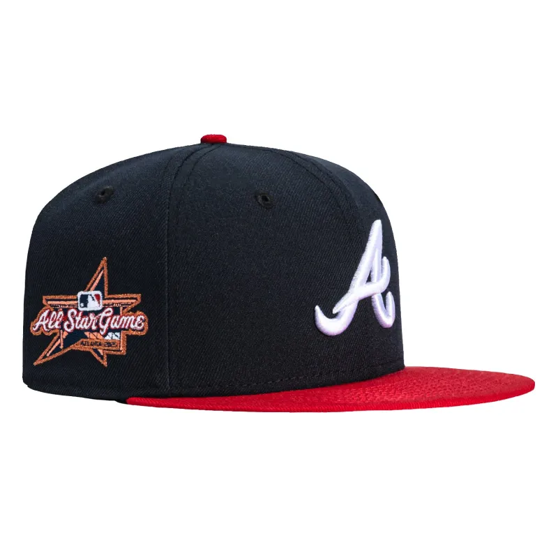 New Era 59Fifty Atlanta Braves 2025 All Star Game Patch Hat - Navy, Red sold by Hat Club