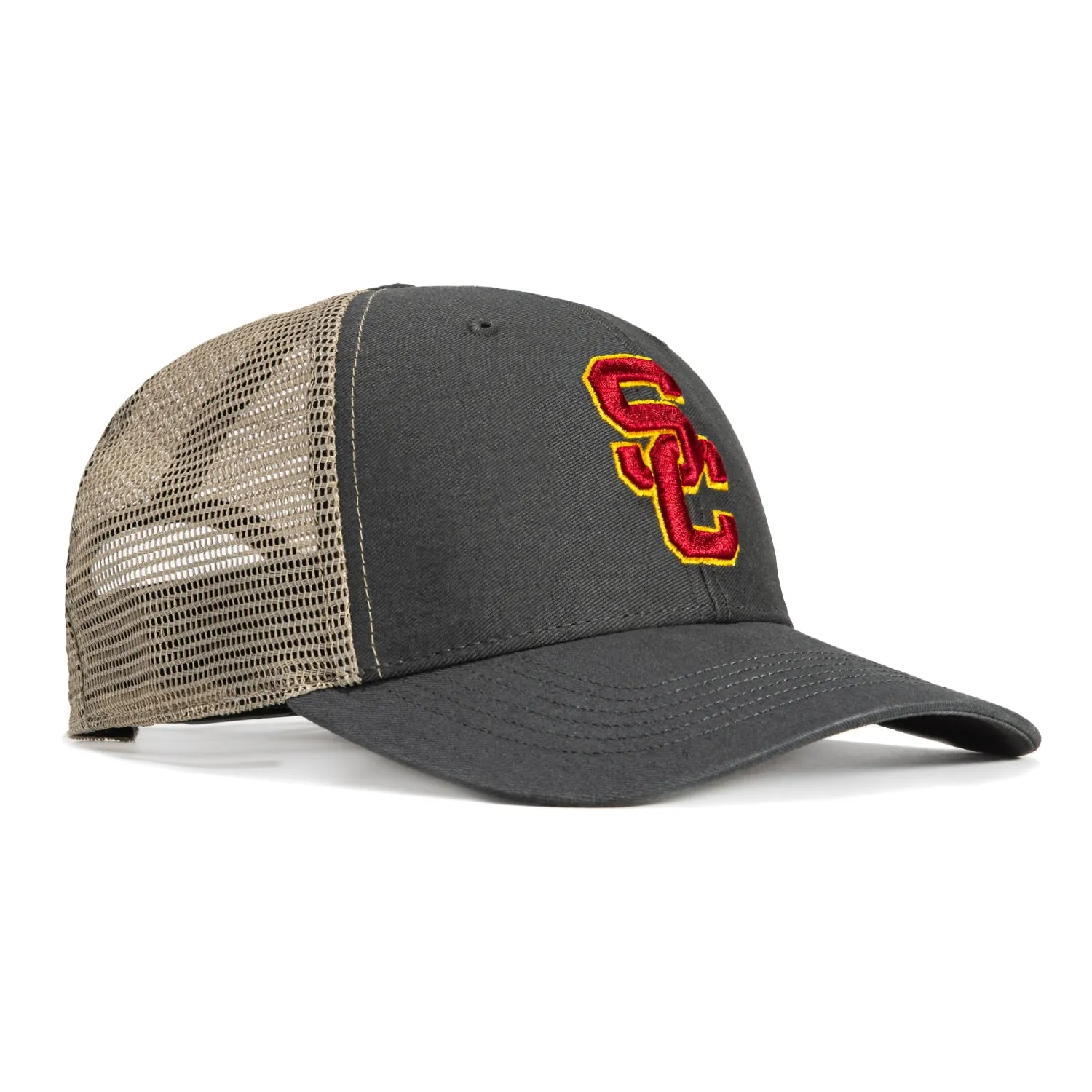 47 Brand MVP USC Trojans Snapback Flagship Trucker Hat - Charcoal sold by Hat Club