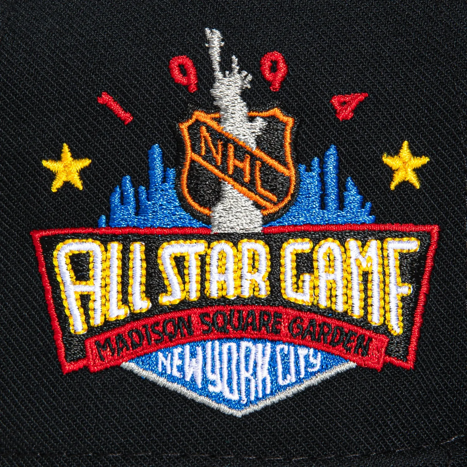 Mitchell & Ness New York Rangers 1994 All Star Game Patch Hat - Black, Royal sold by Hat Club product image thumbnail 5