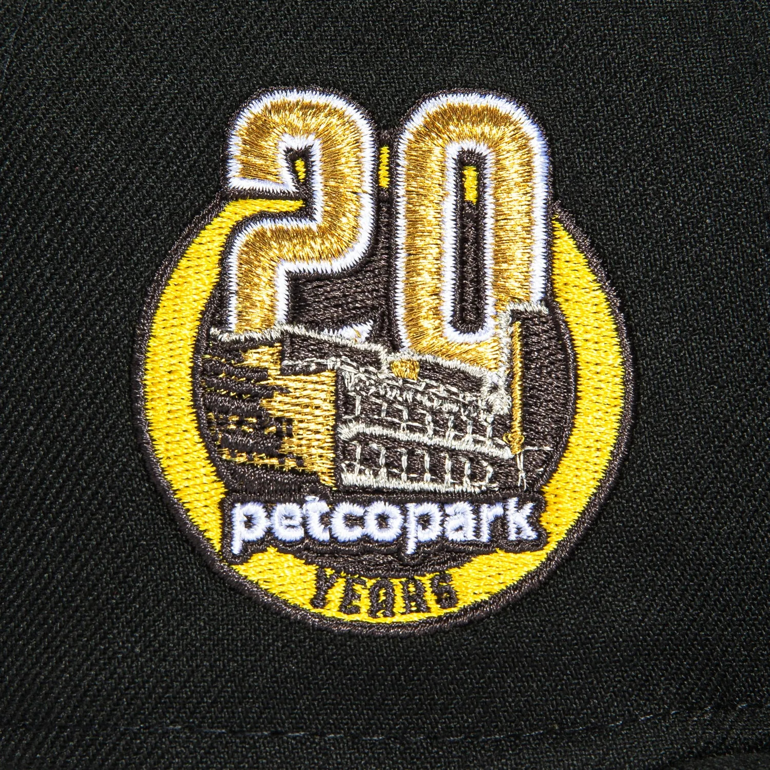 New Era 59Fifty San Diego Padres 20th Anniversary Patch Hat - Black, Metallic Black sold by Hat Club product image thumbnail 5