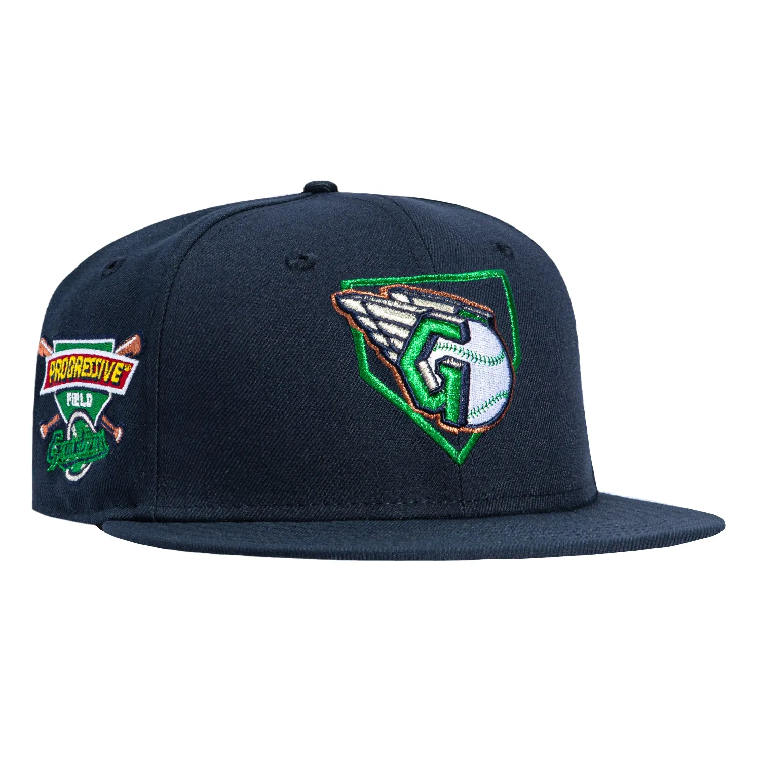 New Era 59Fifty Cleveland Guardians Progressive Field Patch Diamond Hat - Navy sold by Hat Club