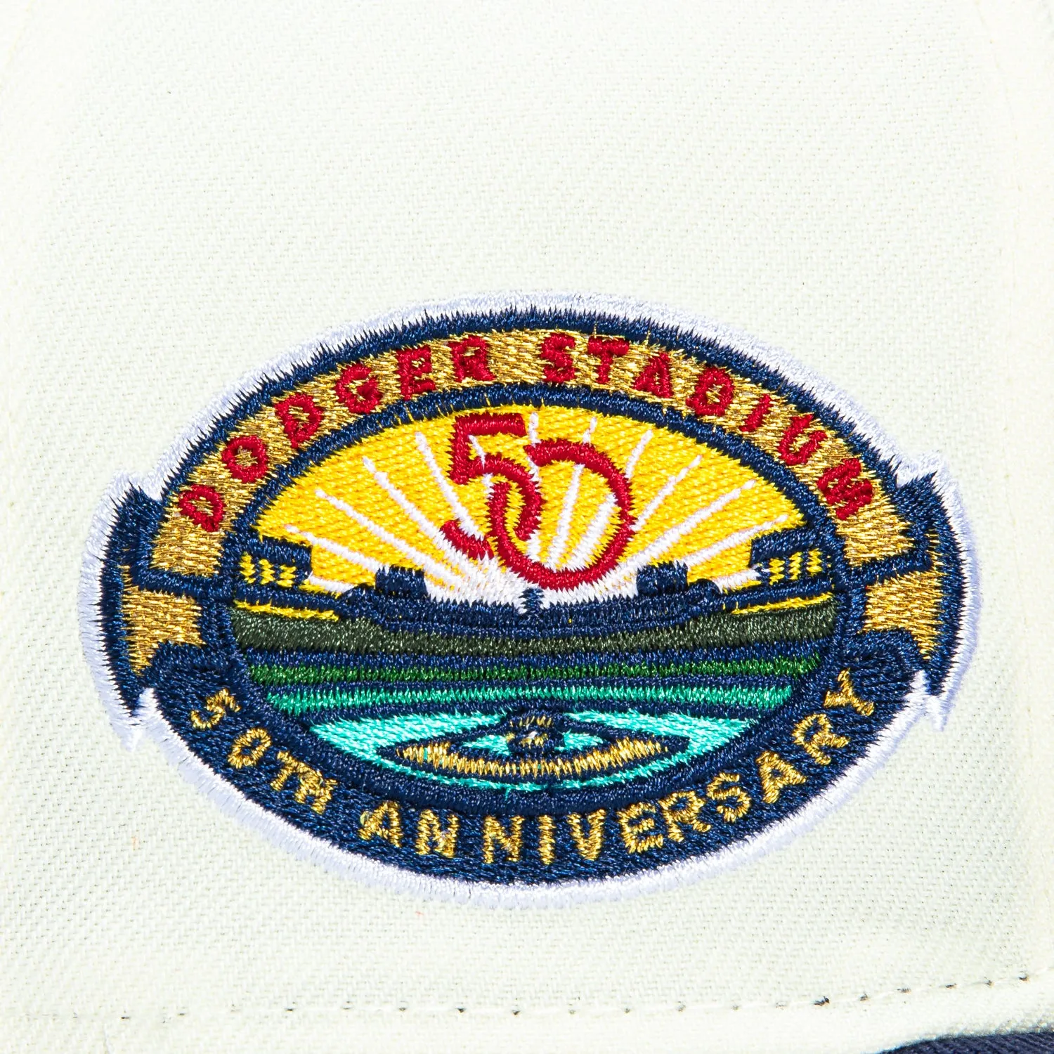 New Era 59Fifty Los Angeles Dodgers 50th Anniversary Stadium Patch Hat - White, Royal, Gold sold by Hat Club product image thumbnail 5