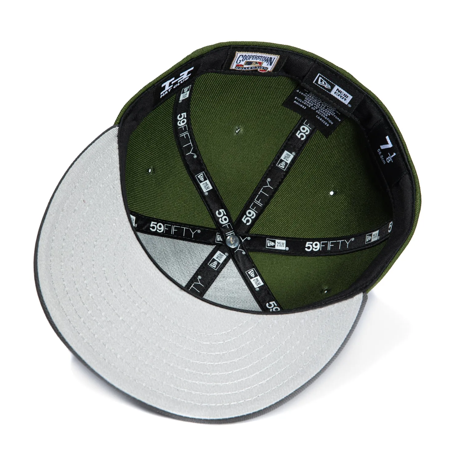 New Era 59Fifty Los Angeles Dodgers 1981 World Series Patch Rail Hat - Graphite, Olive sold by Hat Club product image thumbnail 2