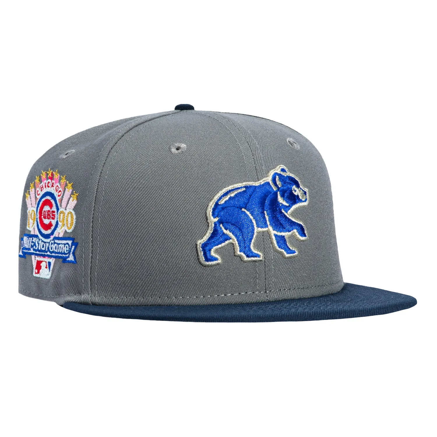 New Era 59Fifty Chicago Cubs 1990 All Star Game Patch BP Hat - Grey, Navy sold by Hat Club