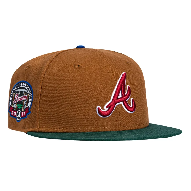 New Era 59Fifty Just Desserts Atlanta Braves 2017 Inaugural Patch Hat - Brown, Green sold by Hat Club