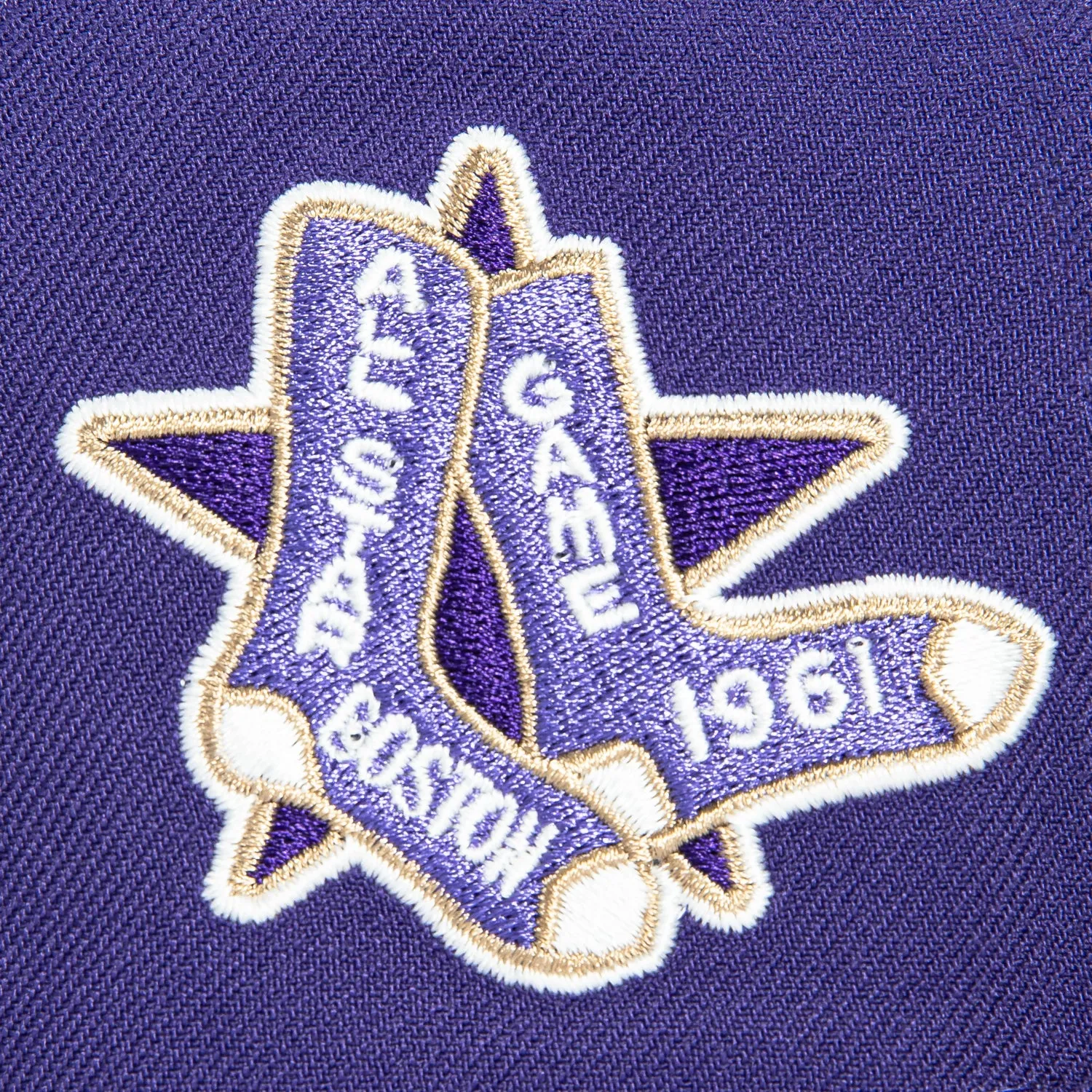 New Era 59Fifty Just Desserts Boston Red Sox 1961 All Star Game Patch Hat - Purple, Tan sold by Hat Club product image thumbnail 5