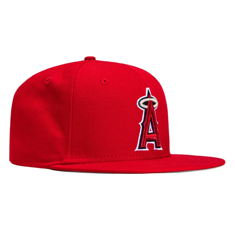 New Era 59Fifty Los Angeles Angels 2002 World Series Patch Hat - Red sold by Hat Club
