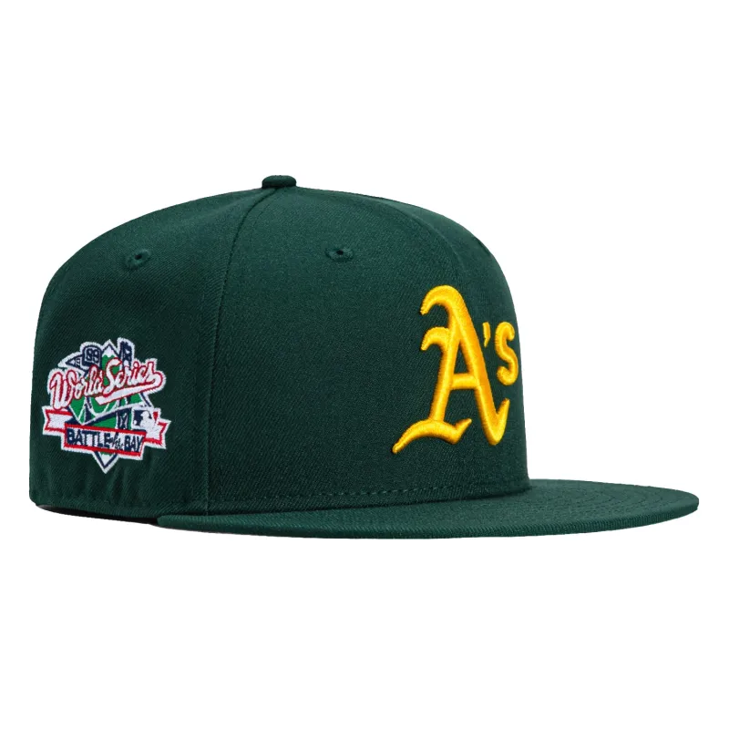 New Era 59Fifty Oakland Athletics 1989 World Series Patch Hat - Green sold by Hat Club