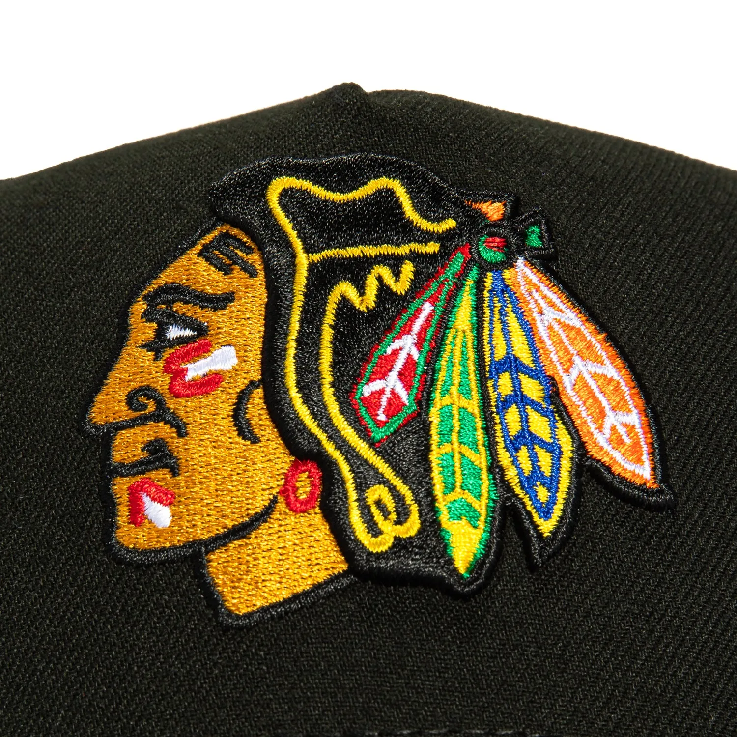 New Era 9Forty A-Frame Chicago Blackhawks Logo Patch Snapback Hat - Black sold by Hat Club product image thumbnail 3